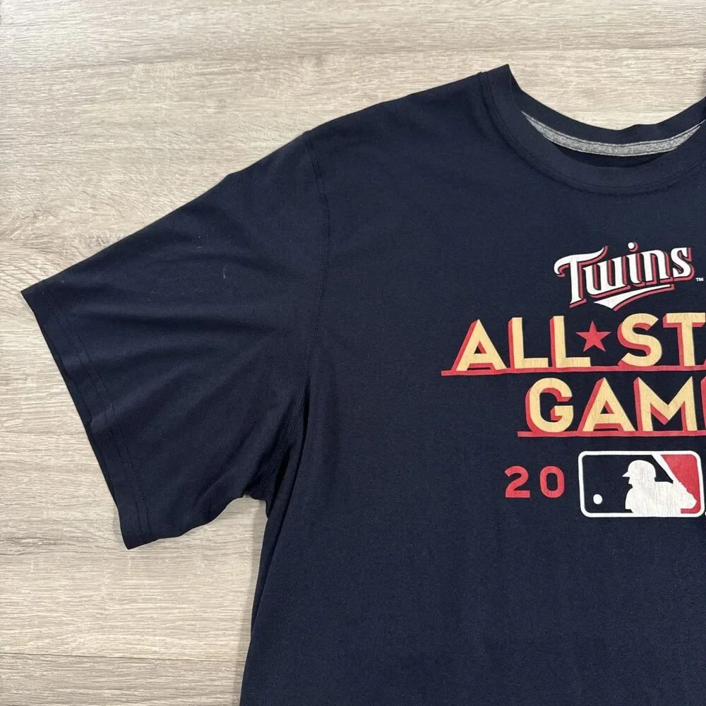 Minnesota Twins Shirt 2014 MLB All Star Game Nike Dri-FIT Men's Black XL